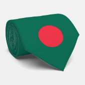 Krawatte der Flagge von Bangladesch anpassen (Gerollt)