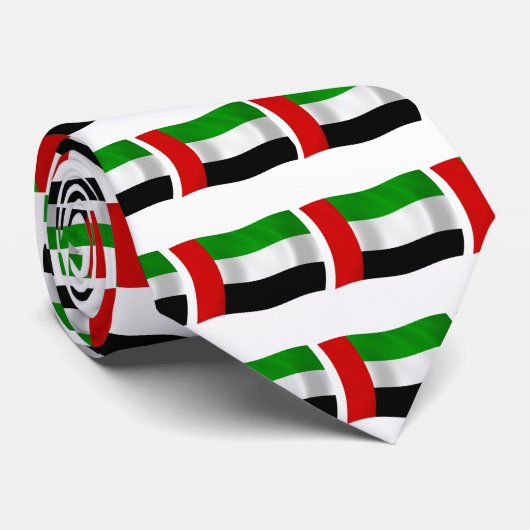 Krawatte der Flaggen der Vereinigten Arabischen Em (Gerollt)