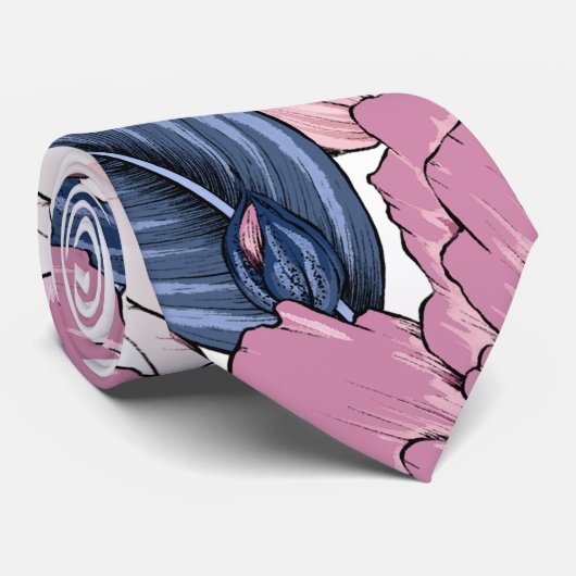 Krawatte der Floral Men (Gerollt)