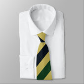 Krawatte der grünen Marine und der Goldene Streife (Gebunden)