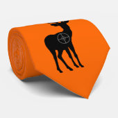Krawatte der Hirschjagd - Orange (Gerollt)