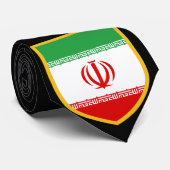 Krawatte der iranischen Flagge Personalisiert (Gerollt)