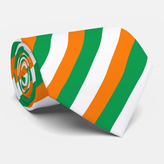 Krawatte der irischen Flagge (Gerollt)
