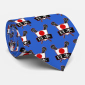 Krawatte der japanischen Lacrosse-Logos (Gerollt)