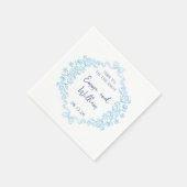 "Krawatte der Knoten" Bow & Floral Design Custom W Serviette (Ecke)