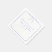 "Krawatte Der Knoten" Elegante Bow Lavender Chic W Serviette (Ecke)