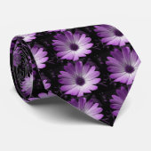 Krawatte der lila Daisy-Blume (Gerollt)