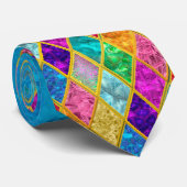 Krawatte der Männer, farbenfrohe Juwelen Design Ab (Gerollt)