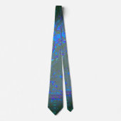 Krawatte der Männer in mittlerer blauer Farbe mit  (Vorderseite)