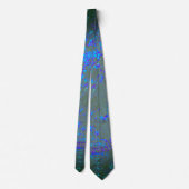 Krawatte der Männer in mittlerer blauer Farbe mit  (Rückseite)