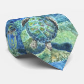 Krawatte der Männer - Meeresschildkröte #2 (Gerollt)