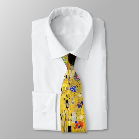 Krawatte der Männer mit Klimts Kuss (Gebunden)