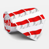 Krawatte der Monaco-Flagge (Gerollt)