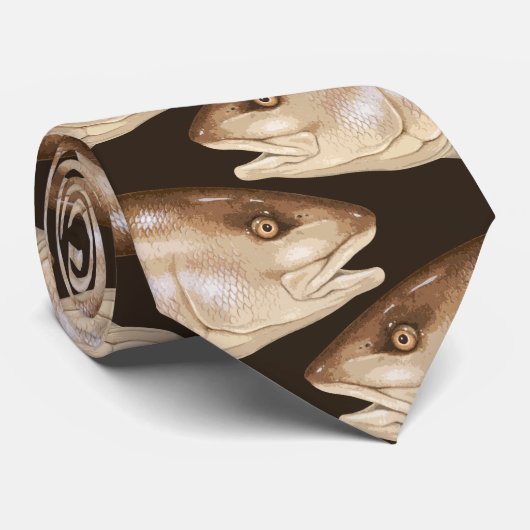 Krawatte der Rotbarsch-(rote Trommel) (Gerollt)