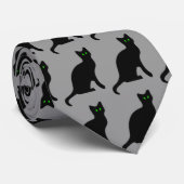 Krawatte der schwarzen Katze (Gerollt)