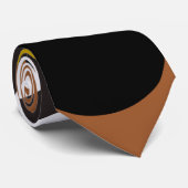 Krawatte der schwarzen und roten Kreise (Gerollt)