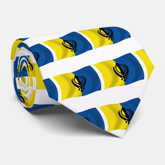 Krawatte der Sikhismus-Flagge (Gerollt)