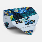 Krawatte der Sternennacht (Gerollt)