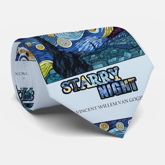 Krawatte der Sternennacht (Gerollt)