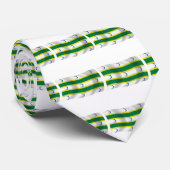 Krawatte der Turkmenischen Flagge (Gerollt)