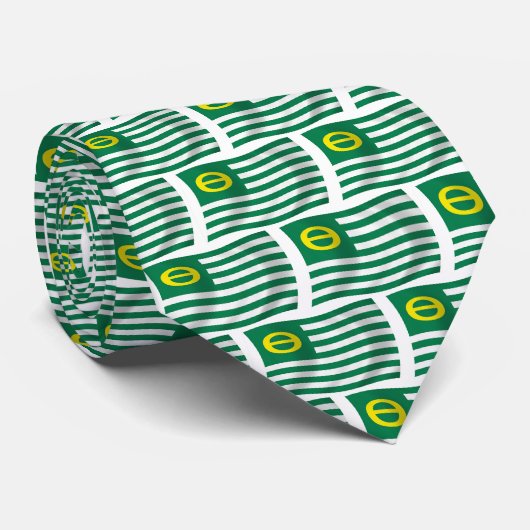 Krawatte der Umweltbewegungsflagge (Gerollt)
