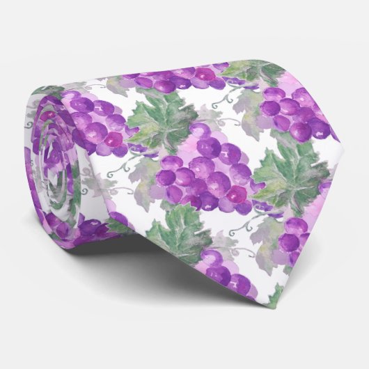 Krawatte der ursprünglichen Wasserfarbe Traubenclu (Gerollt)