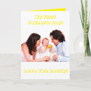 Krawatte des 1. Vaters...Foto-Karte zusammenlegen Karte