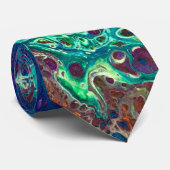 Krawatte des abstrakten Korallenmeers (Gerollt)
