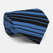 Krawatte des Blue Stripe Designers (Gerollt)