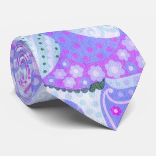 Krawatte des Blumenfrühlings (Gerollt)