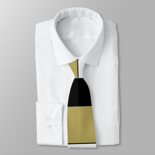 Krawatte des eleganten braunen Schwarz-Weiß-Streif (Gebunden)