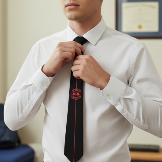 Krawatte des Feuerwehrführers Abschluss