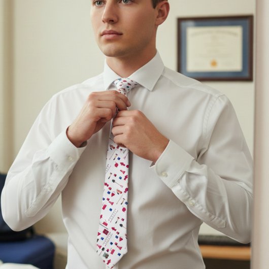 Krawatte des Feuerwehrführers Abschluss