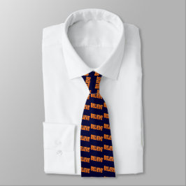 Krawatte des Glaubens (Marine und Orange)