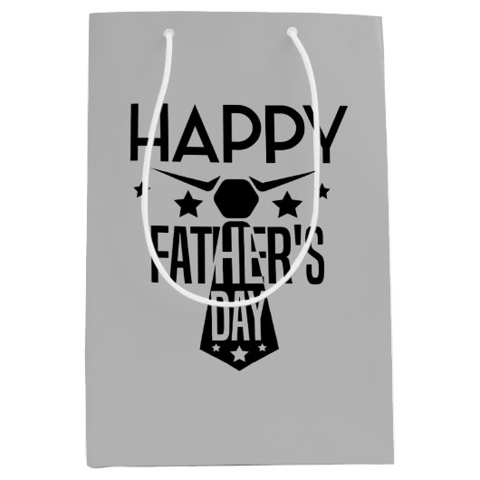 Krawatte des glücklichen Vaters Mittlere Geschenktüte (Vorderseite)
