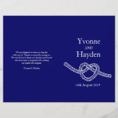 Krawatte des Herzens Die dunkelblauen Hochzeitspro (Vorderseite)