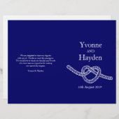 Krawatte des Herzens Die dunkelblauen Hochzeitspro (Vorne/Hinten)