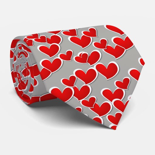 Krawatte des männlichen Herzens (Gerollt)