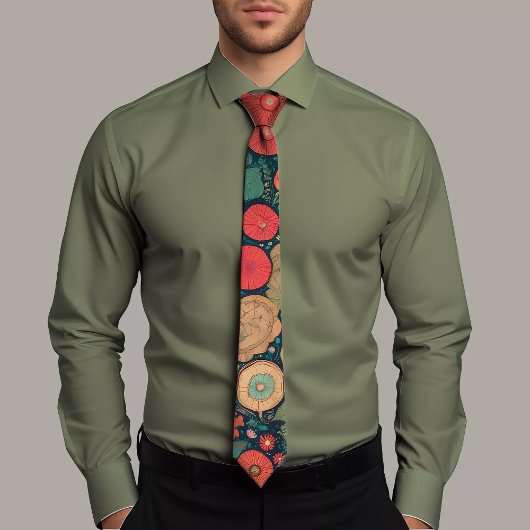 Krawatte des mehrfarbigen Kreislaufs