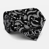Krawatte des Men Damask Black History Designers (Gerollt)