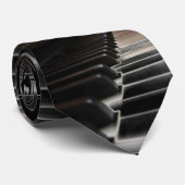 Krawatte des Musik-Klavier-B&W (Gerollt)