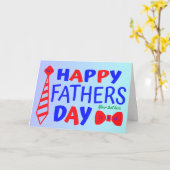 Krawatte des personalisierten Glücks zum Vater Karte (Gelbe Blume)