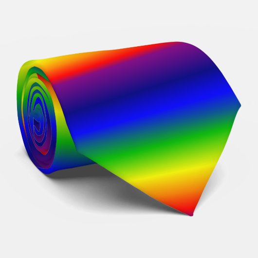 Krawatte des Regenbogenmusters (Gerollt)