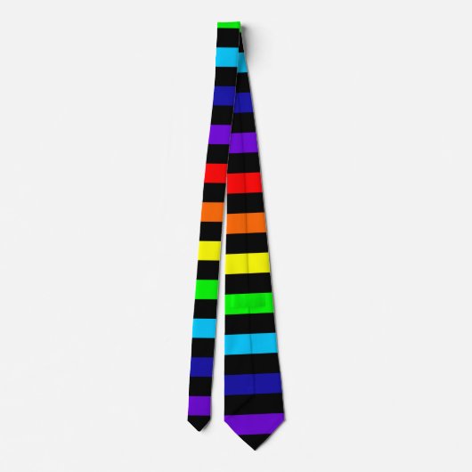 Krawatte des Regenbogens (Horizontale Streifen) (Rückseite)