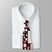 Krawatte des Tanzes Rot und Weiß Platz (Gebunden)