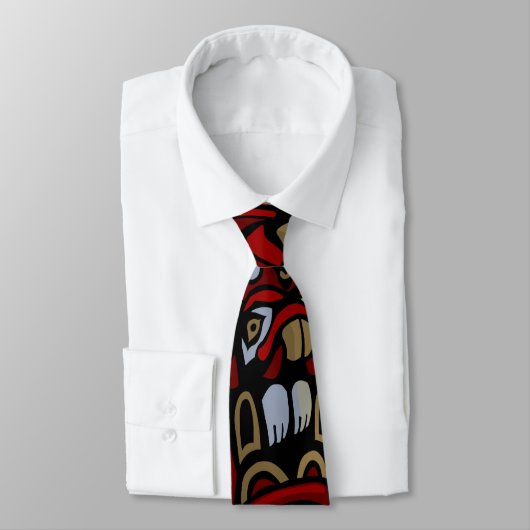 Krawatte des Totem Pole Art Krawatte Necktie (Gebunden)