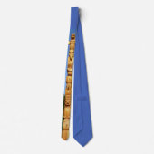 Krawatte des Totem Pole Art Krawatte Necktie (Rückseite)