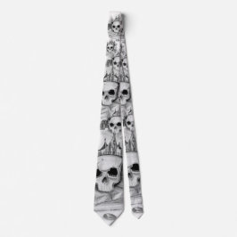 Krawatte des Totenkopfs/Necktie Skull and gold