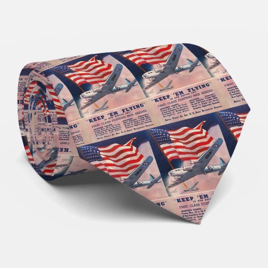 Krawatte des US-Flugzeug-Weltkrieg-2 (Gerollt)
