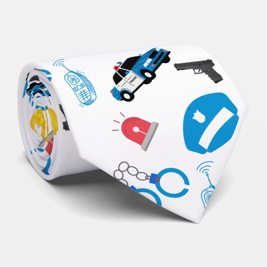 Krawatte des Vaters eines Polizeibeamten (Gerollt)